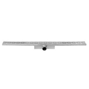 Easy Drain Compact 30 douchegoot RVS met enkele plaat RVS waterslot 30mm 70cm inbouw diepte 63mm met zijuitloop BMCOM70030