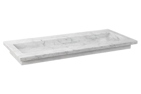 Wastafel Forzalaqua Nova Gepolijst 100.5x51.5x9.5 cm Carrara 1 Kraangat