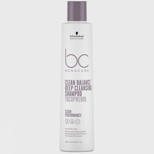Schwarzkopf Professional BC Bonacure Clean Balance Deep Cleansing Shampoo Tocopherol (250ml)