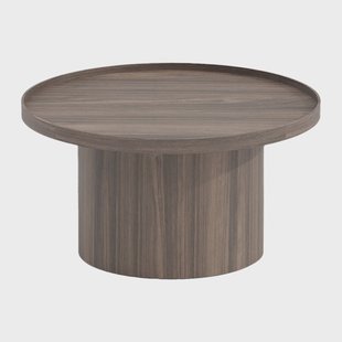 by fonQ Brik Salontafel Ø 78 cm - Walnoot
