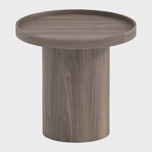 by fonQ Brik Bijzettafel Ø 50 cm - Walnoot