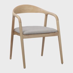 by fonQ Brune Eetkamerstoel - Eiken - Greige