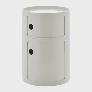 Kartell Componibili Kast Ø 42 cm - 2 Modules - Wit