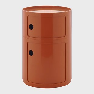 Kartell Componibili Kast Ø 42 cm - 2 Modules - Oranje