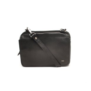 Berba leren crossbody-tas Lucca 335-042-00 Zwart