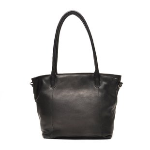 Berba Leren shopper Lucca 335-314-00 Zwart