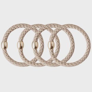 By Bangerhead Braided Hair Tie Champagne (4 pcs)