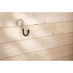 Mottez S-haak Metaal Grijs/zwart Ø13mm 200mm