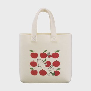 Muurla Mumin Tote Bag tas 25x25 cm Joyfull Apples
