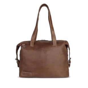 Plevier Laptoptas  Dames Taupe Leer