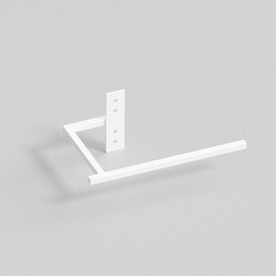 Vasco Beams handdoekbeugel - 24cm - wit structuurlak S600 118370000000600