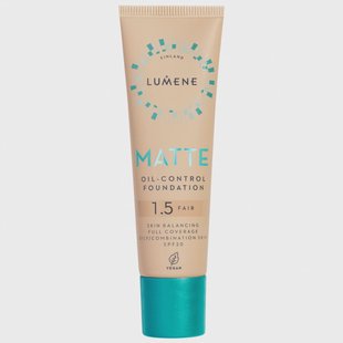 Lumene Matte Oil-Control Foundation SPF20 1.5 Fair (30 ml)
