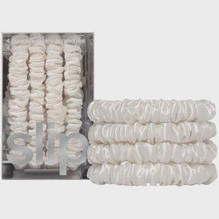 Slip Pure Silk Skinny Scrunchies White