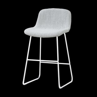 Nino-Mats barkruk grijs melange - wit onderstel - 65 cm