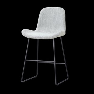 Nino-Fé barkruk grijs melange - zwart onderstel - 65 cm