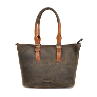 Berba Leren shopper Barbarossa 825-313 Groen