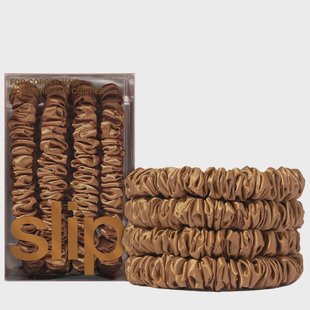 Slip Pure Silk Skinny Scrunchies Copper
