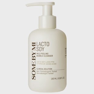 SoMe By Mi Lactosoy Mild Bubble Peeling Cleanser (180 ml)