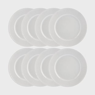 Rörstrand Swedish Grace bord Ø27 cm 8-pack - Sneeuw (wit) Swedish Grace bord Ø27 cm 8-pack - Sneeuw (wit)