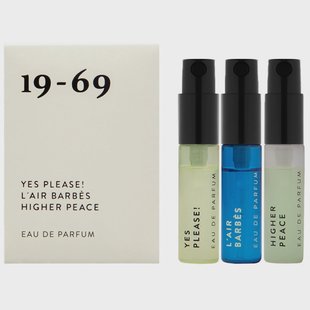 19-69 The Collection Two EdP (3 references). Higher Peace, L'Air Barbès, Yes Please! (3 x 2,5 ml)