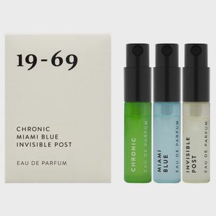 19-69 The Collection Three EdP (3 references). Miami Blue, Invisible Post, Chronic (3 x 2,5 ml)