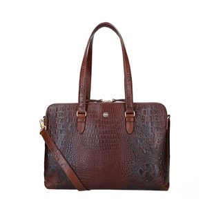 Fmme Laptoptas  Dames Bruin Leer