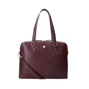 Fmme Laptoptas  Dames Bruin Leer