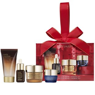 Estée Lauder Unwrap Your Glow Repair + Hydrate 24 7 Starter Set (15 + 7 + 30  + 7 ml)