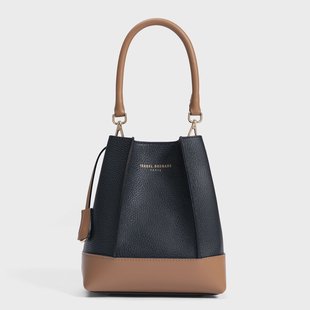 Isabel Bernard Femme Forte Minette zwarte leren handtas van kalfsleer voor dames