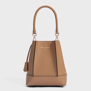 Isabel Bernard Femme Forte Minette camel leren handtas van kalfsleer voor dames