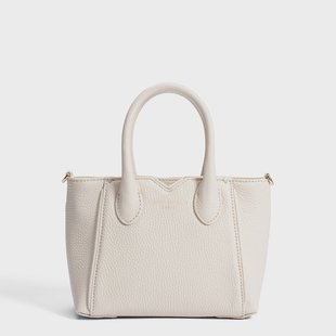 Isabel Bernard Honoré Cloe Mini crème leren handtas van kalfsleer voor dames