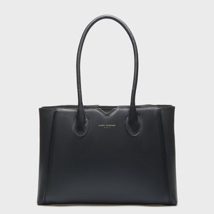 Isabel Bernard Honoré Cloe zwarte leren handtas van kalfsleer voor dames