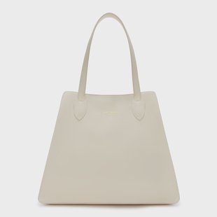 Isabel Bernard Honoré Francine crème leren shopper van kalfsleer voor dames