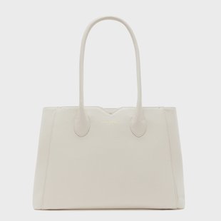 Isabel Bernard Honoré Cloe crème leren handtas van kalfsleer voor dames