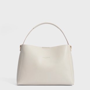 Isabel Bernard Montmartre Béatrice crème plantaardig gelooide leren handtas voor dames