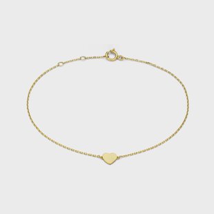 Isabel Bernard Belleville Amore 14 karaat gouden armband met hartje voor dames