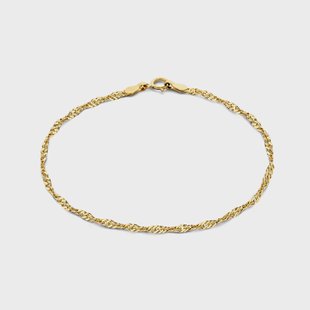 Isabel Bernard Rivoli Lilou 14 karaat gouden armband met twist voor dames