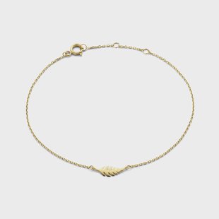 Isabel Bernard Monceau Giselle 14 karaat gouden armband met veertje voor dames