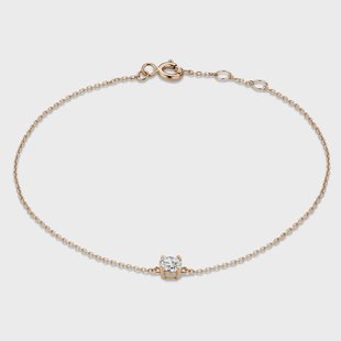 Isabel Bernard La Concorde Apolline 14 karaat rosé gouden armband met zirkonia steen voor dames