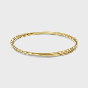 Isabel Bernard Cour d'Honneur Adora 14 karaat gouden bangles met 5 armbanden voor dames