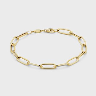 Isabel Bernard Aidee Odile 14 karaat gouden schakelarmband voor dames