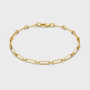 Isabel Bernard Aidee Raissa 14 karaat gouden schakelarmband voor dames