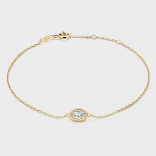 Isabel Bernard Le Marais Sophie 14 karaat gouden armband met zirkonia steen voor dames