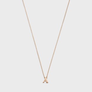 Isabel Bernard La Concorde Chloé 14 karaat rosé gouden initial ketting met letter voor dames