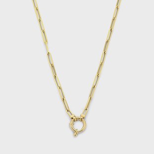 Isabel Bernard Aidee Odile 14 karaat gouden schakelketting voor dames