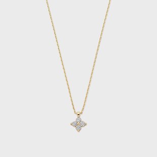 Isabel Bernard Le Marais Audrey 14 karaat gouden ketting met zirkonia stenen voor dames