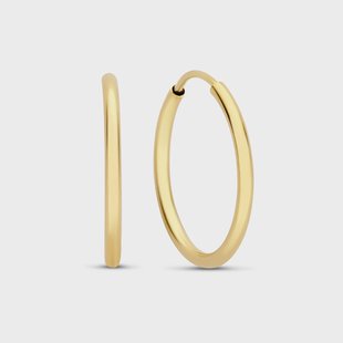 Isabel Bernard Le Marais Cerise 14 karaat gouden oorringen (18 mm) voor dames