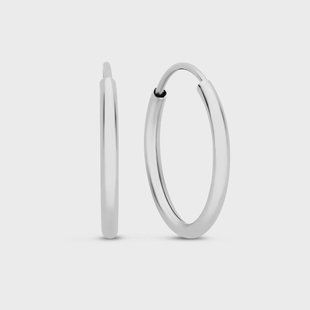 Isabel Bernard Saint Germain Cerise 14 karaat witgouden oorringen (16 mm) voor dames