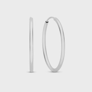 Isabel Bernard Saint Germain Cerise 14 karaat witgouden oorringen (22 mm) voor dames