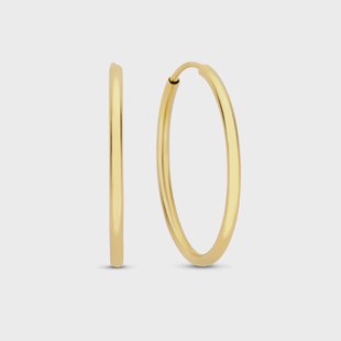 Isabel Bernard Le Marais Cerise 14 karaat gouden oorringen (25 mm) voor dames